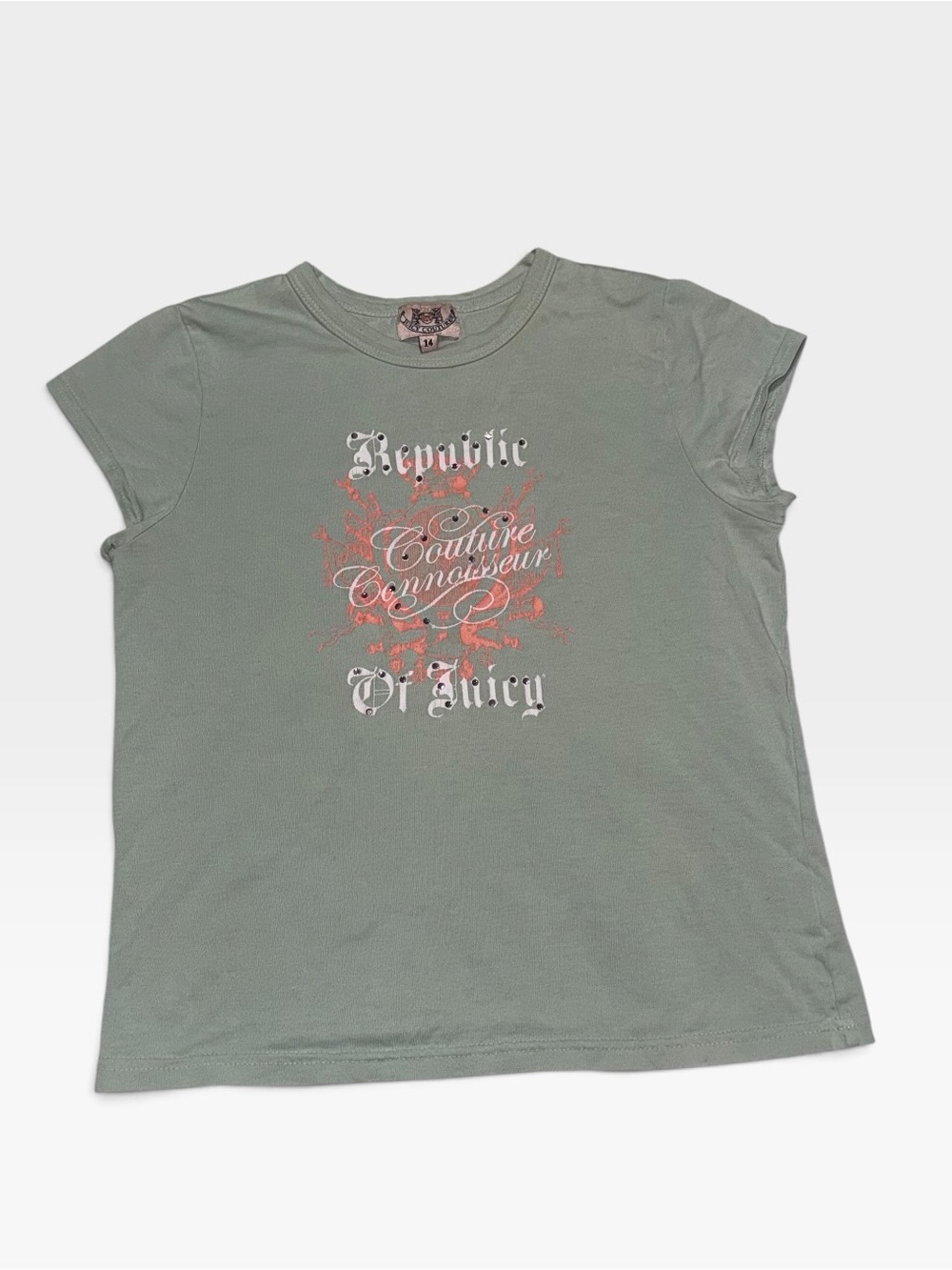 Y2K Juicy Couture Couture Sage Graphic Tee